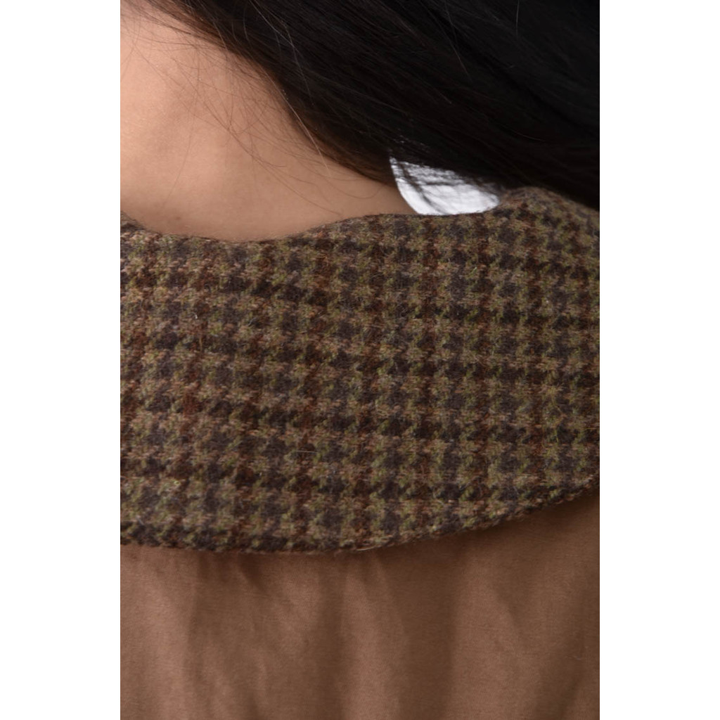 (XL) 邊縫棉質純棉棕色外套二手衣, , large