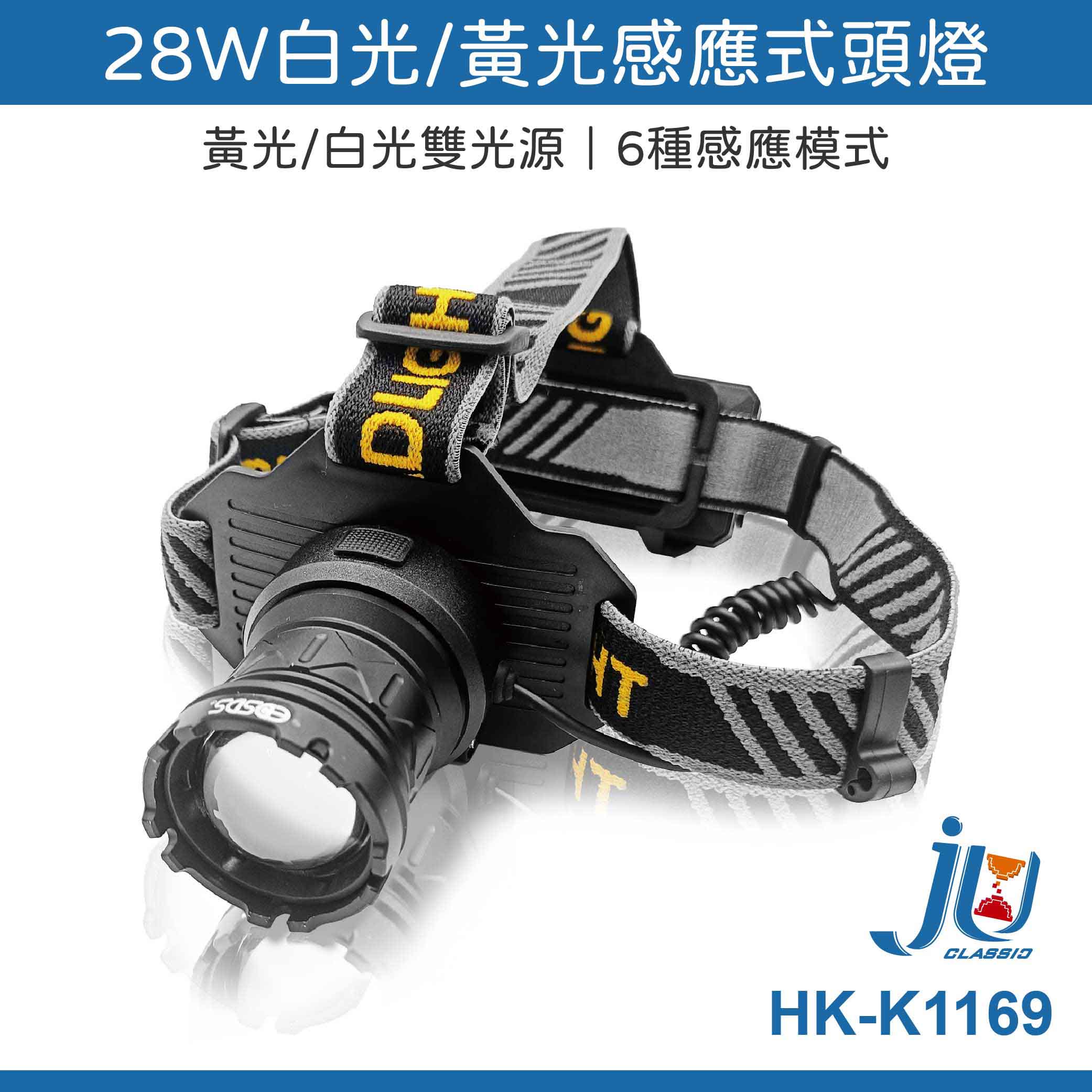 鉅玉經典｜28W 白光/黃光感應式頭燈  HK-K1169, , large