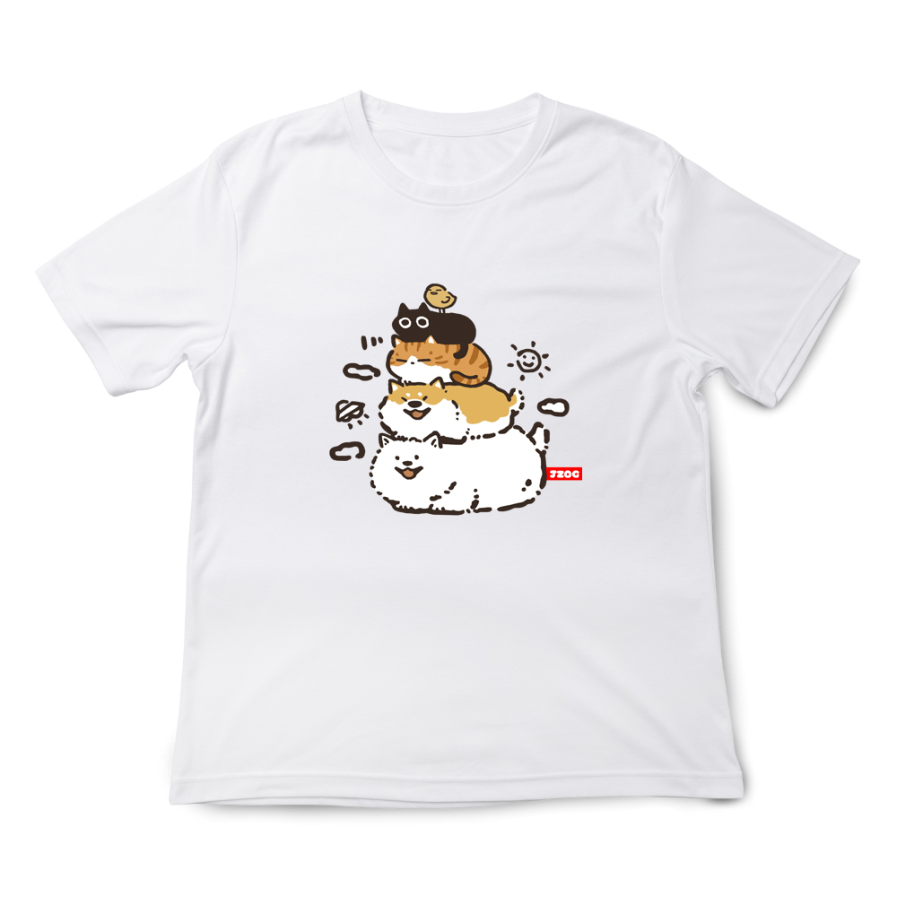JZ TEE Adorable Pets' Relaxation Time Graphic Tee, , large