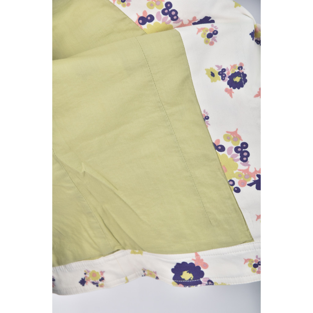 (M) gozo棉質印花白色外套二手衣, , large