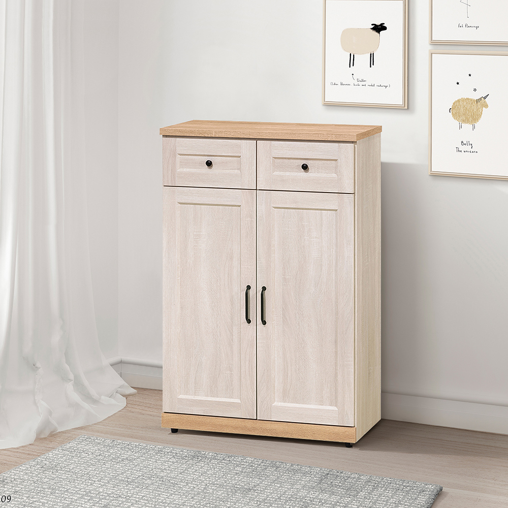 【唯熙傢俱】查理白橡色3尺鞋櫃, , large