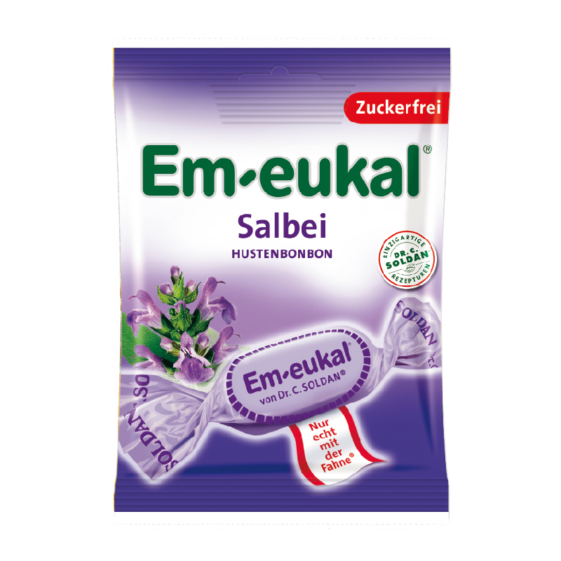 m-eukal Hustenbonbon (sugar free) Sage, , large