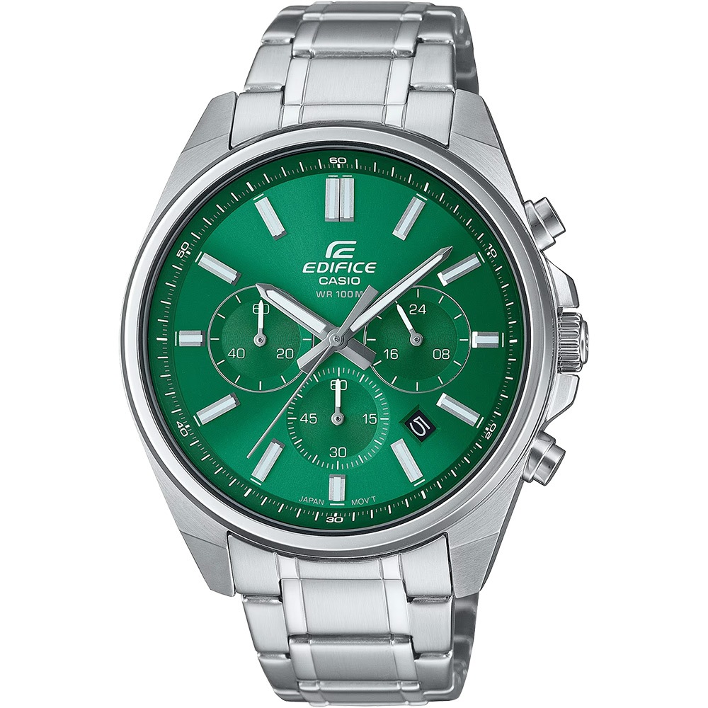 CASIO 卡西歐 EDIFICE 經典運動三眼計時手錶 EFV-650D-3A, , large