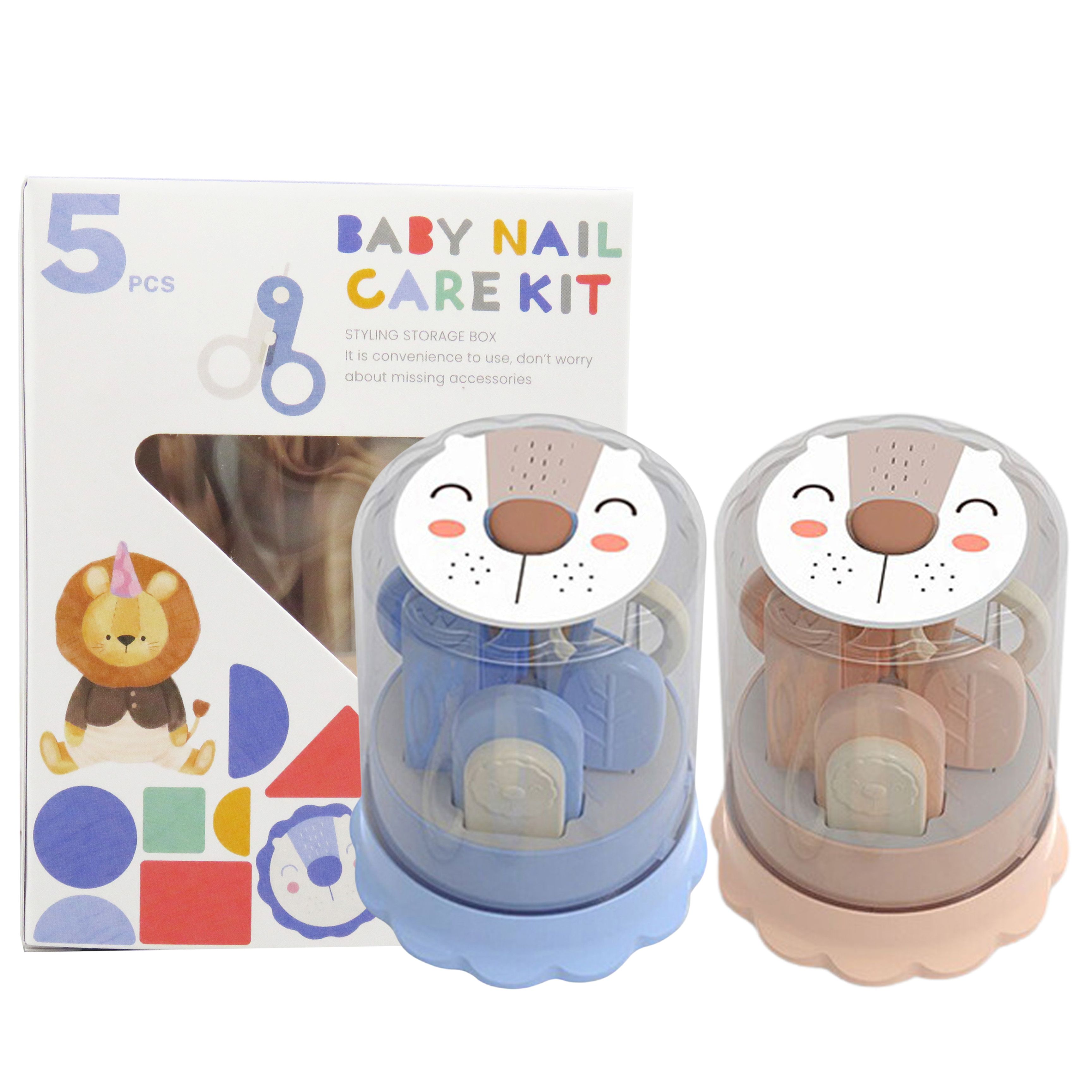 SK Baby Lion Manicure Set (5Pcs)-MK4440R, , large