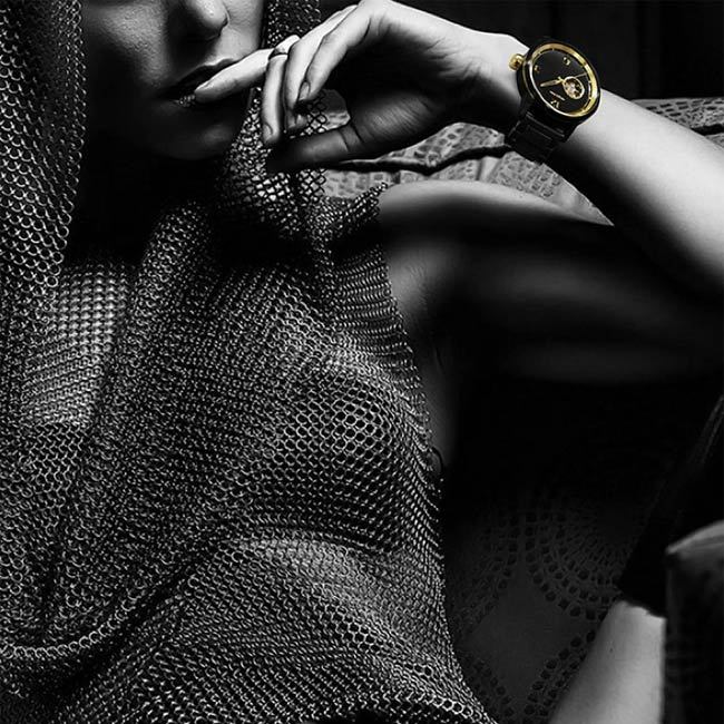 elegantsis GOLDEN FASHION JT75A鏤空機械錶-黑金/43mm ELJT75A-NB01MA, , large