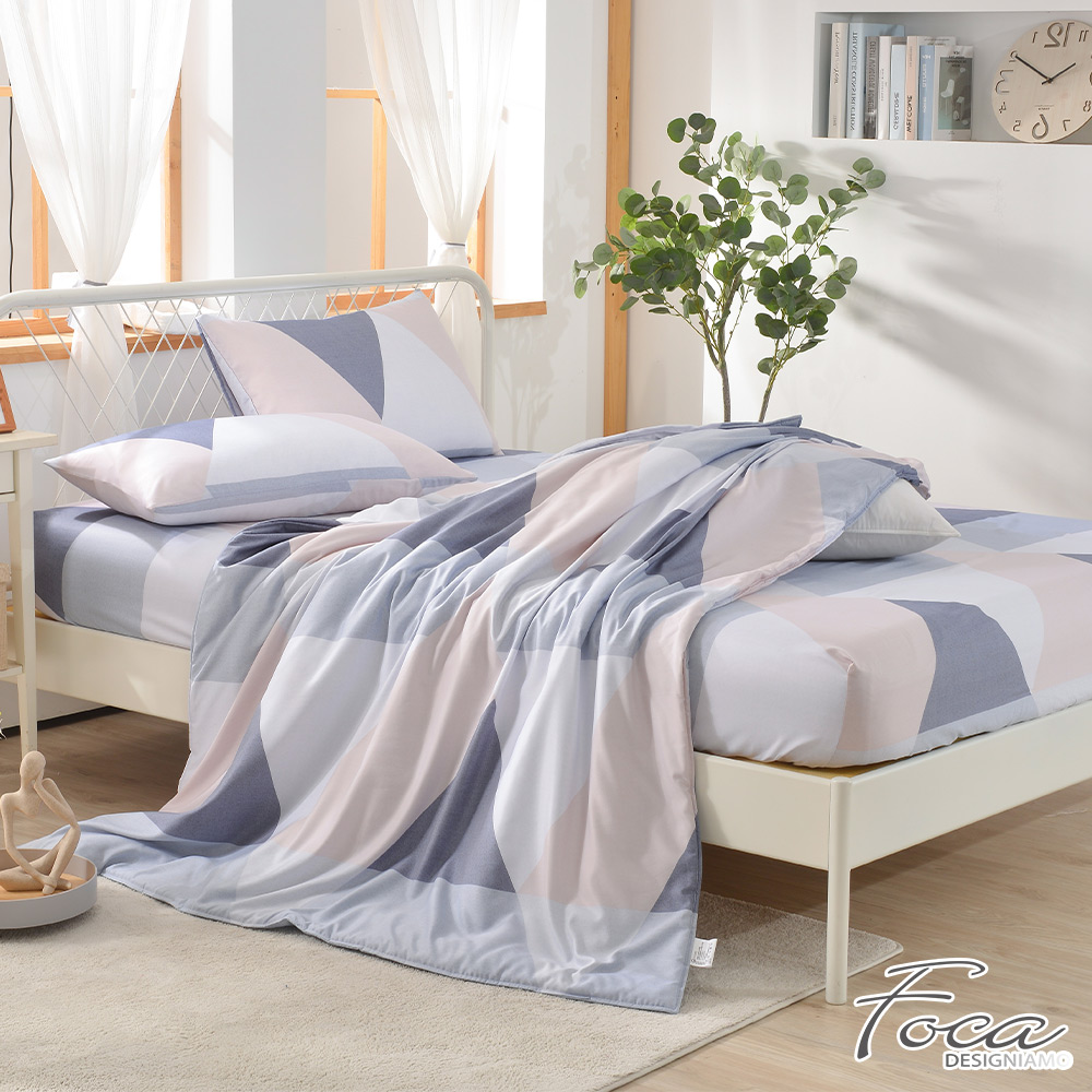 【FOCA】Sai Fengqing | 3M patented moisture wicking breathable antibacterial Tencel four-season quilt/cool quilt bed sheet set - single