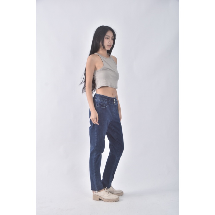 (L) joan丹寧牛仔質感藍色長褲二手衣, , large