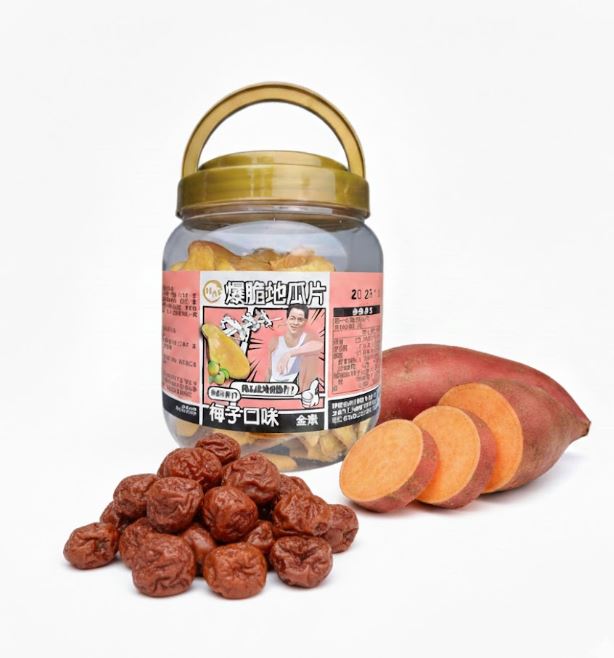 【地方特產】阿南哥 爆脆地瓜片(梅子口味)280G, , large