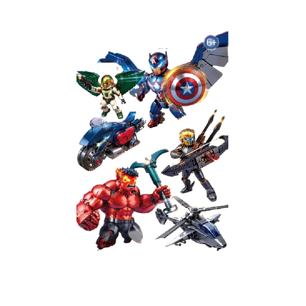  [Brick Republic]LW 2212 Armed Alliance Battle Squad &ndash; Set of 4 (Educational Building Blocks)