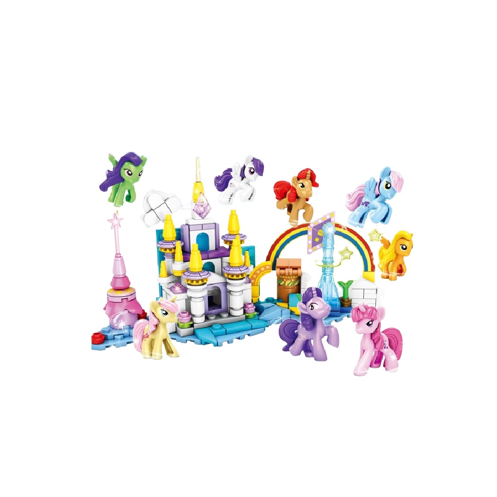  [Brick Republic]MG 1535 Cute Ponies &ndash; Set of 8 (Educational Building Blocks), , large