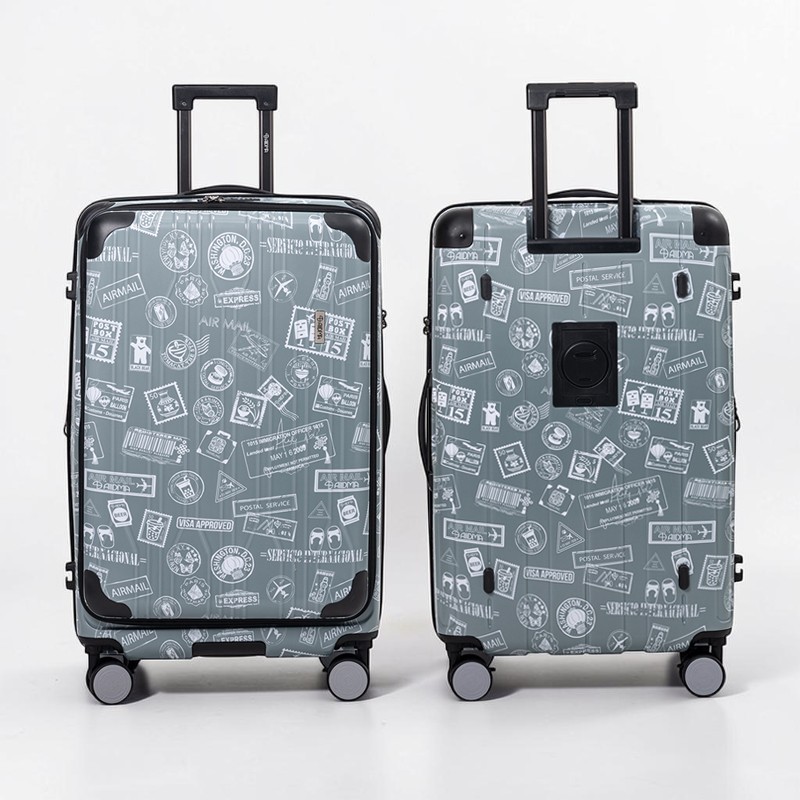 【Alldma鷗德馬】29吋第二代台灣味郵戳雙開箱AD35-鼠草綠郵(贈保護套CF7)