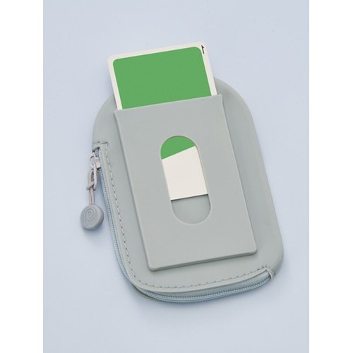 日本LIHIT A-7784 矽膠零錢包(多款)灰貓, , large