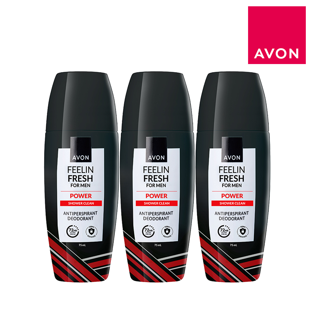 [AVON雅芳]乾適防護制汗體香劑75ml(3入組), , large