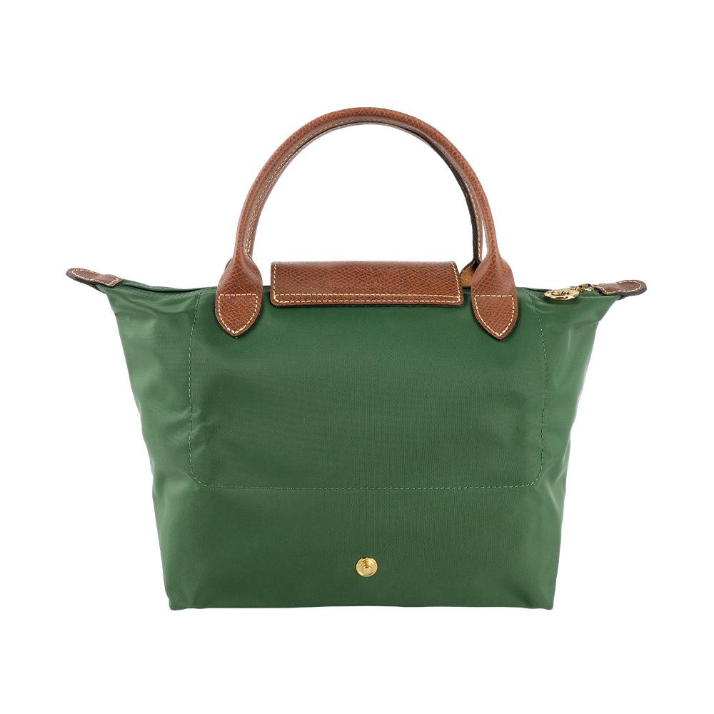 LONGCHAMP S號短把LE PLIAGE摺疊水餃包(英式綠色), , large