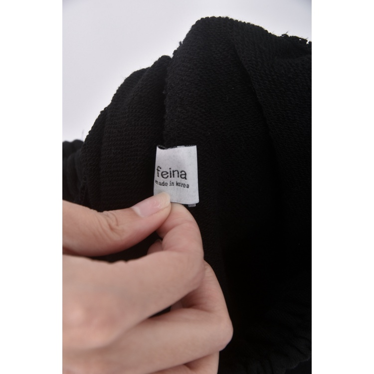 (S) feina韓牌高腰質感黑色短褲二手衣, , large