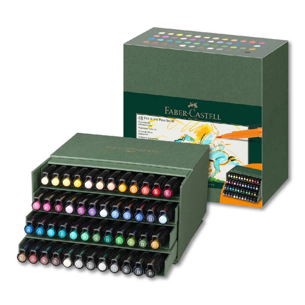 Faber-Castell 輝柏 PITT 藝術筆 48色 / 盒 167192