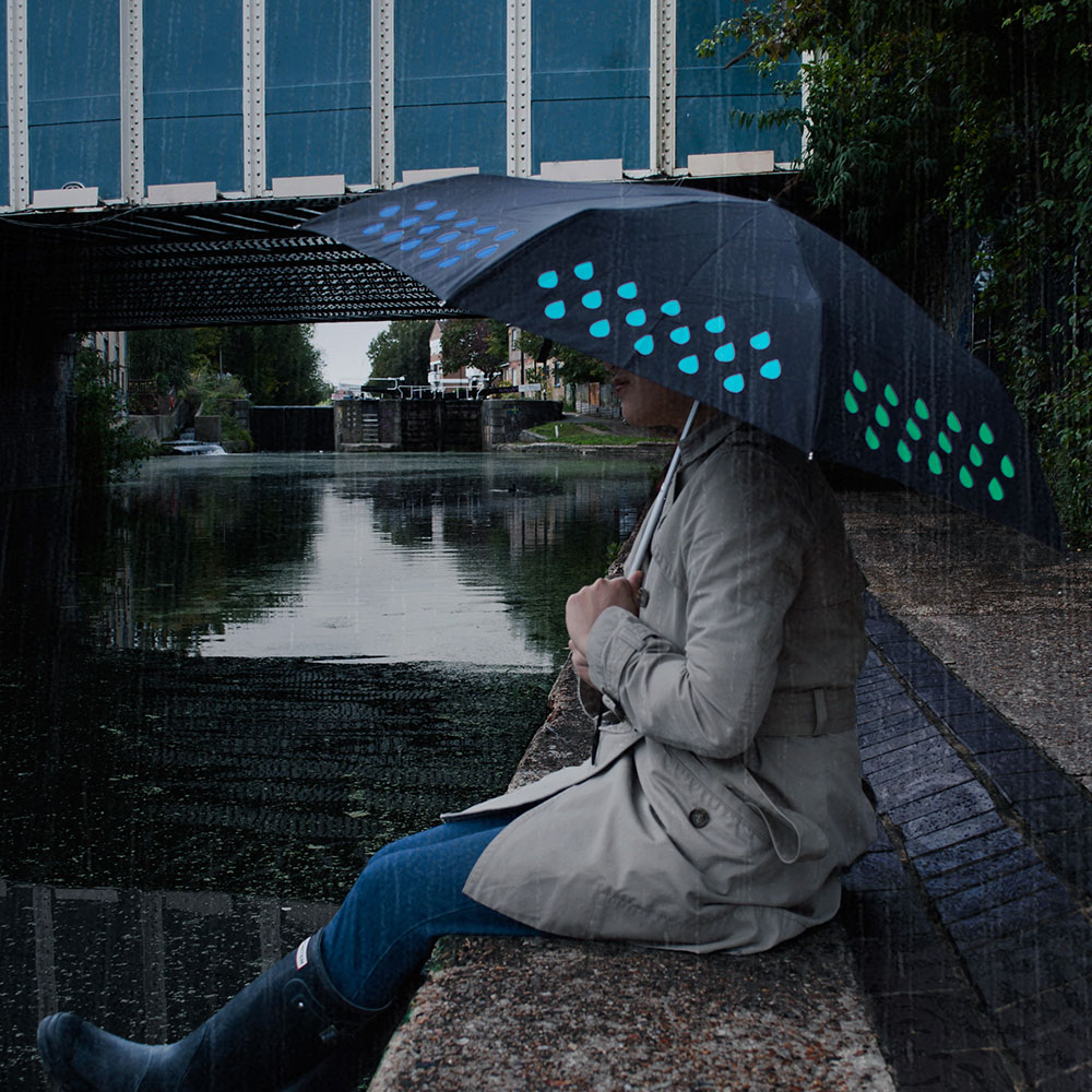 【英國 Suck UK 】彩虹遇水變色雨傘, , large