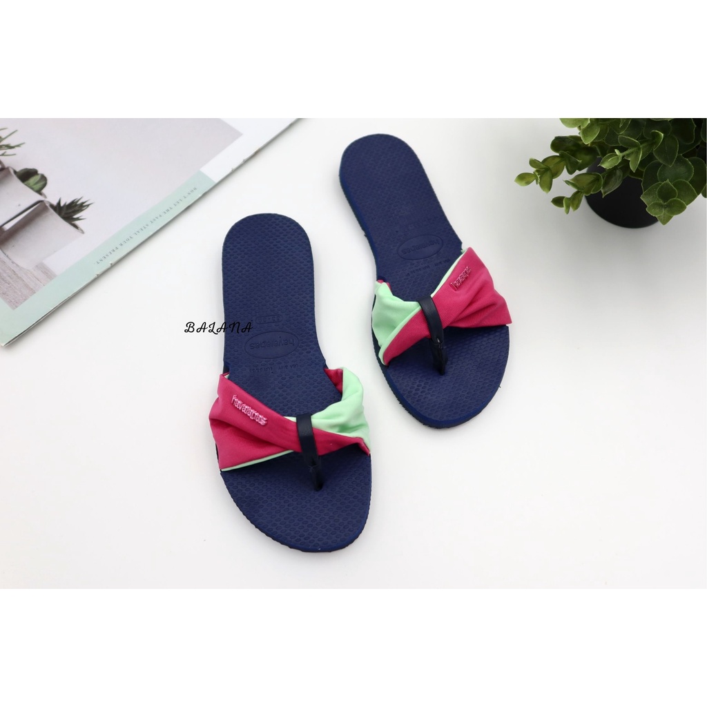 [巴拉娜巴西人字拖專賣店]中壢實體店面 Havaianas YOU TROPEZ 沙灘 海灘 海邊 夾腳拖/人字拖鞋 粉橘色/藍粉綠色, , large