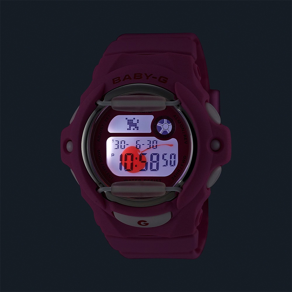 CASIO 卡西歐 Baby-G 甜美櫻桃 電子錶 手錶-粉 BG-169CH-4, , large
