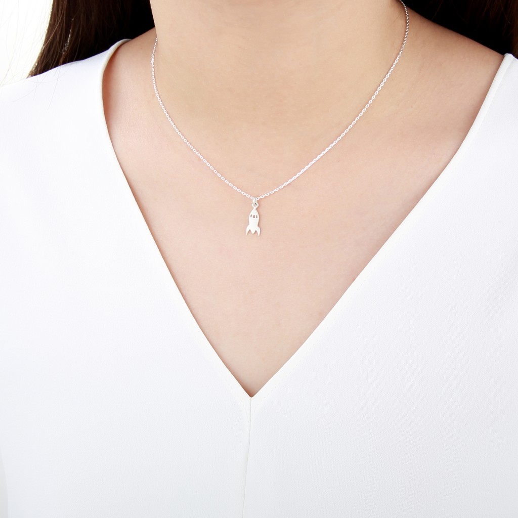 【Angel & Me】Rocket of Dream s925 sterling silver necklace Valentine Day gift, , large