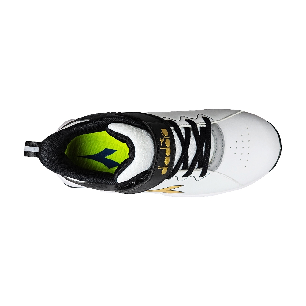 DIADORA迪亞多那 大童專業籃球鞋 童運動鞋 童鞋 寬楦 透氣 保護後跟 吸震 減壓 健康鞋墊 防滑 黑紅 白黑, , large