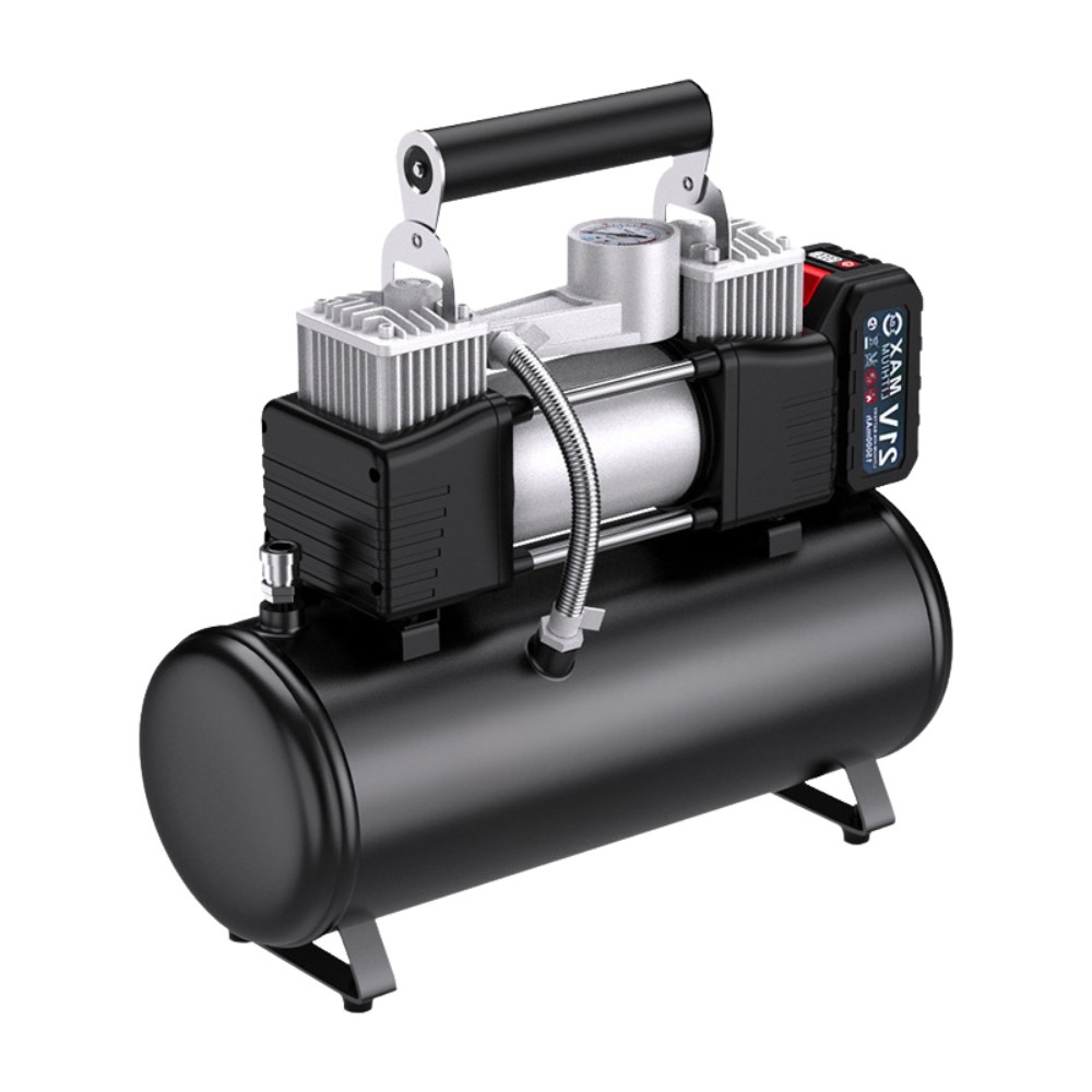 21V充電式6L空壓機10節1電1充+配件(隨機色), , large