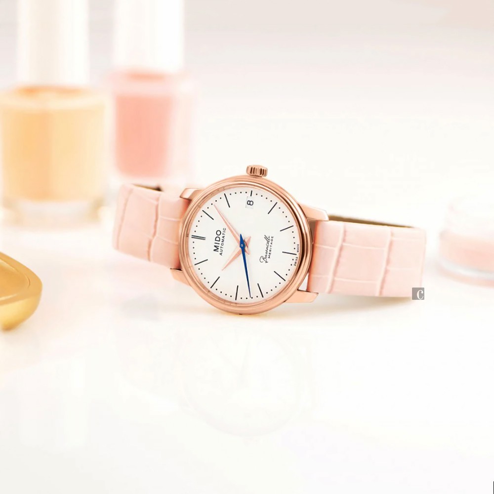 MIDO 美度 Baroncelli Heritage 機械女錶-29mm  M0272073601000, , large