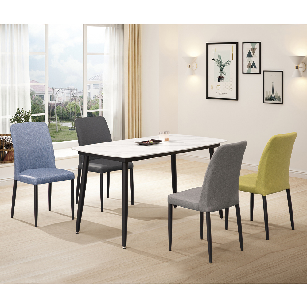 【唯熙傢俱】馬特岩板4.6尺餐桌, , large