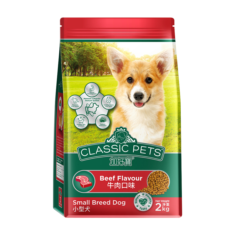 【Classic Pets 加好寶】經典小型犬乾糧2kg*4包-牛肉口味, , large