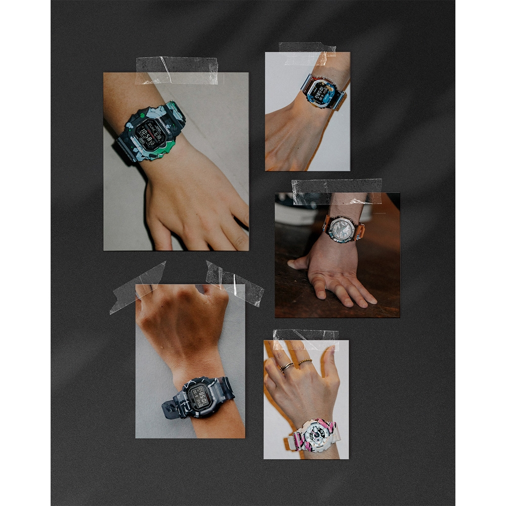 CASIO 卡西歐 G-SHOCK 街頭原創塗鴉藝術 經典方形電子錶  DW-5000SS-1, , large