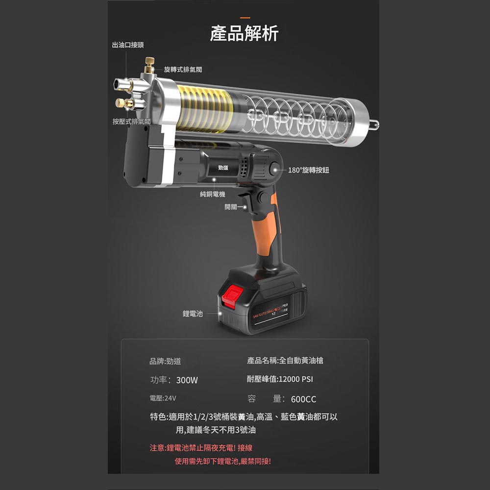 21V [Grease Gun] + 5 Batteries + 1 Charger + Accessories, , large