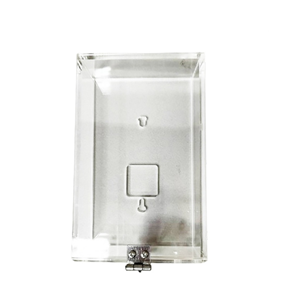 昌運監視器 抽拉式透明壓克力防水盒 鐵環設計 開關盒 電鈴盒 防護罩 刷卡機盒 卡機盒, , large