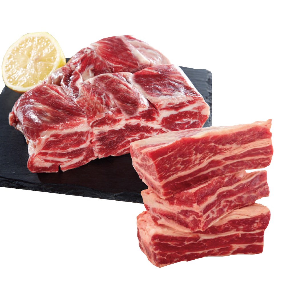 豪鮮牛肉 南美草原之心天然牛肋條切段3包(500g/包), , large