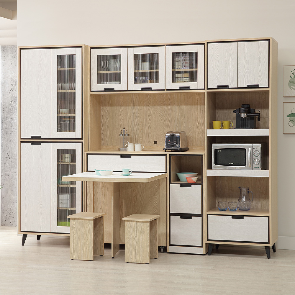 【唯熙傢俱】雷莎原木色收合餐桌, , large