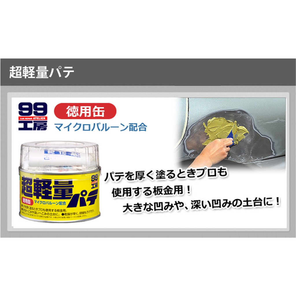 [力守貿易]日本SOFT 99 超輕量補土, , large