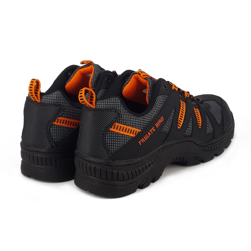 FRIG ATE BIRD 鋼頭運動鞋防穿刺 7083黑紅/咖桔, , large
