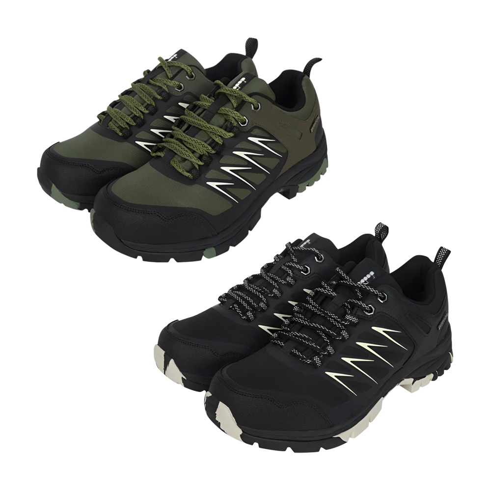 DIADORA迪亞多那 MIT防潑水登山 男運動鞋 男鞋 越野鞋 台灣製造 反光 透氣 保護後跟 高彈 止滑 軍綠 黑米, , large