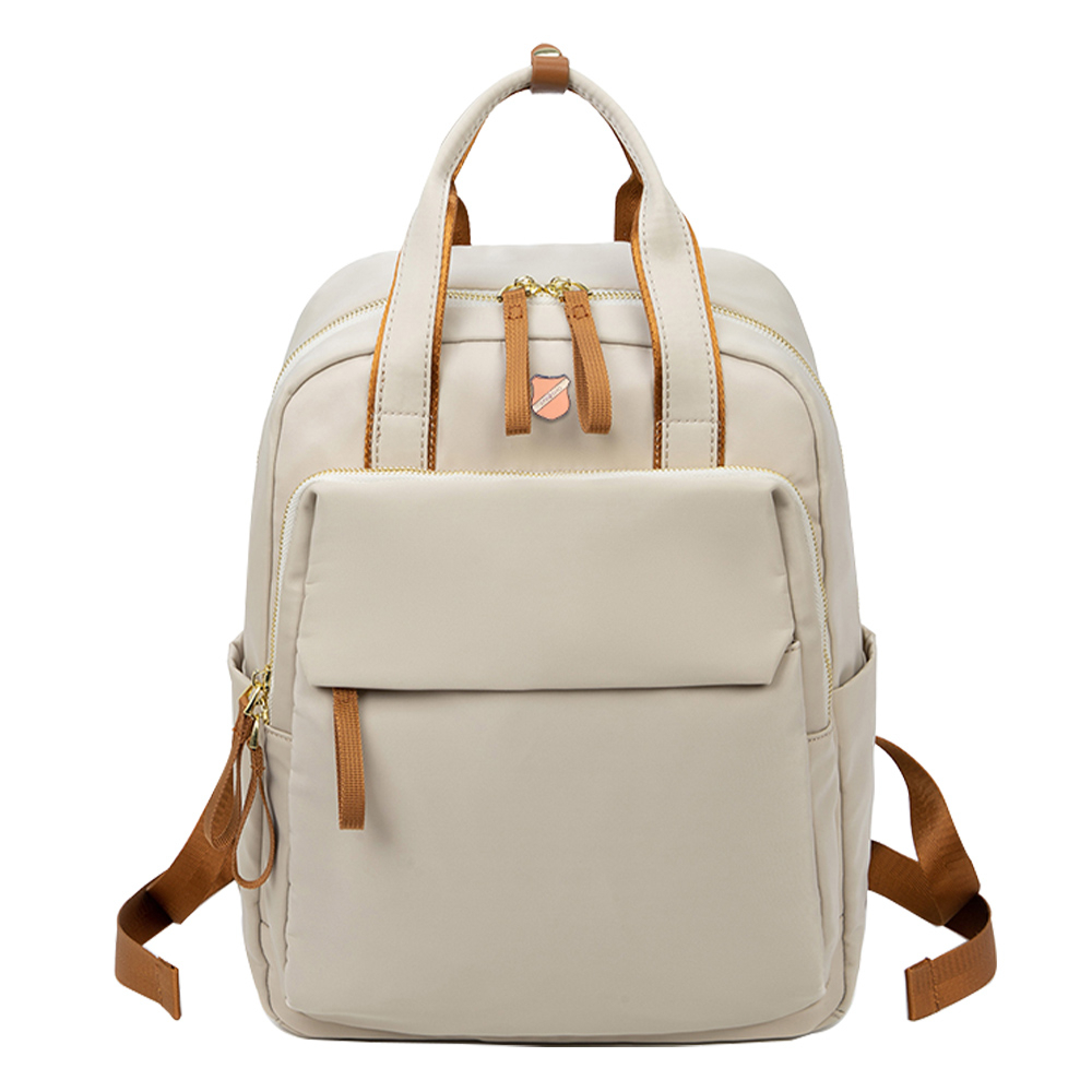 SPRING-尼龍手提後背包韓版時尚商務通勤後背包大容量後背包旅行後背包-多色, , large