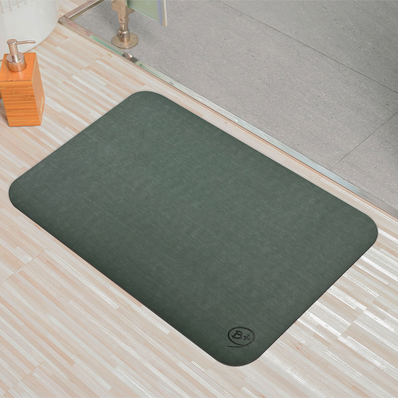 【Monster】 Soft Diatomaceous Earth Absorbent Mat (60x40cm) &ndash; Mediterranean Green, , large