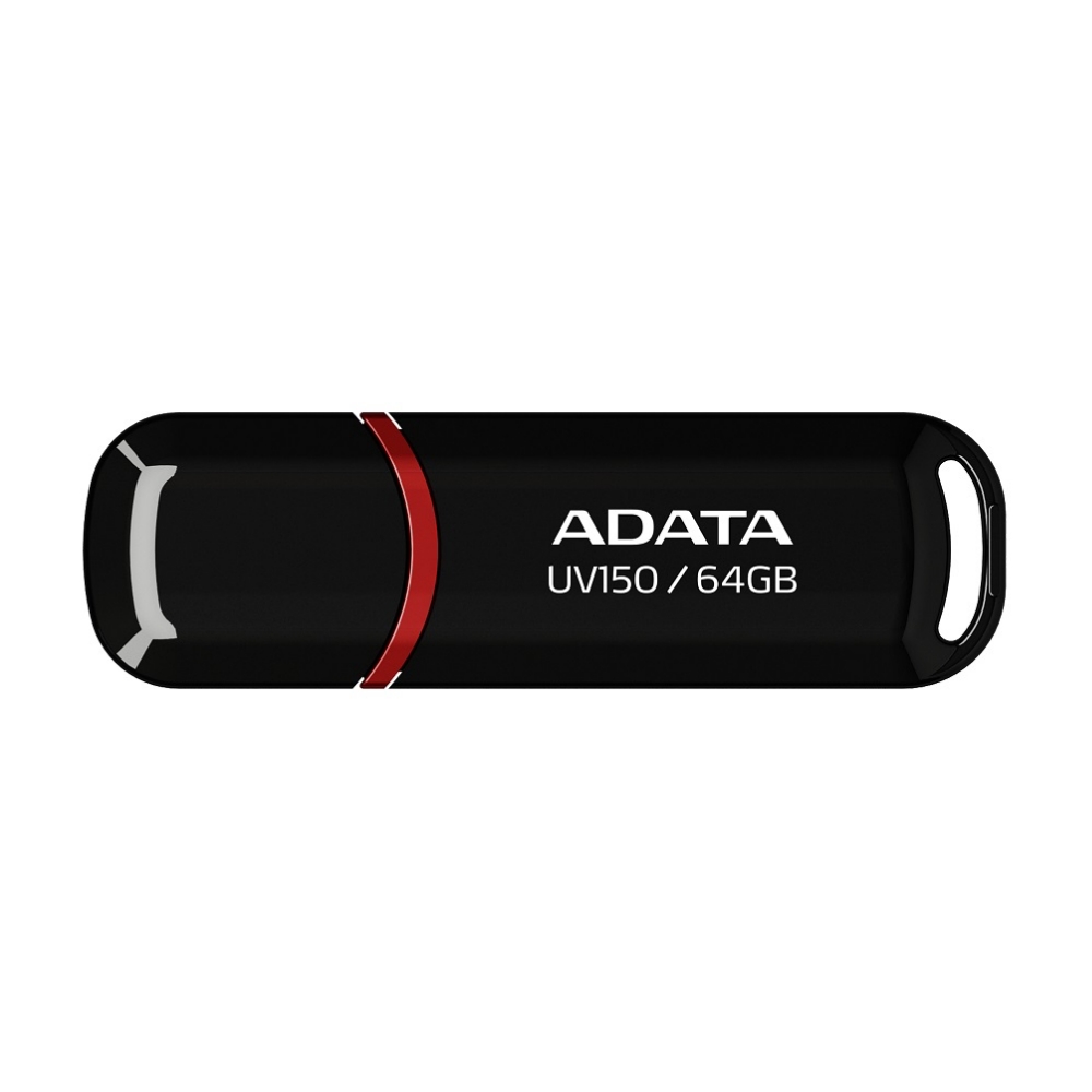 【ADATA 威剛】UV150 64G 黑色 USB 3.2 Gen 1 高速 隨身碟, , large
