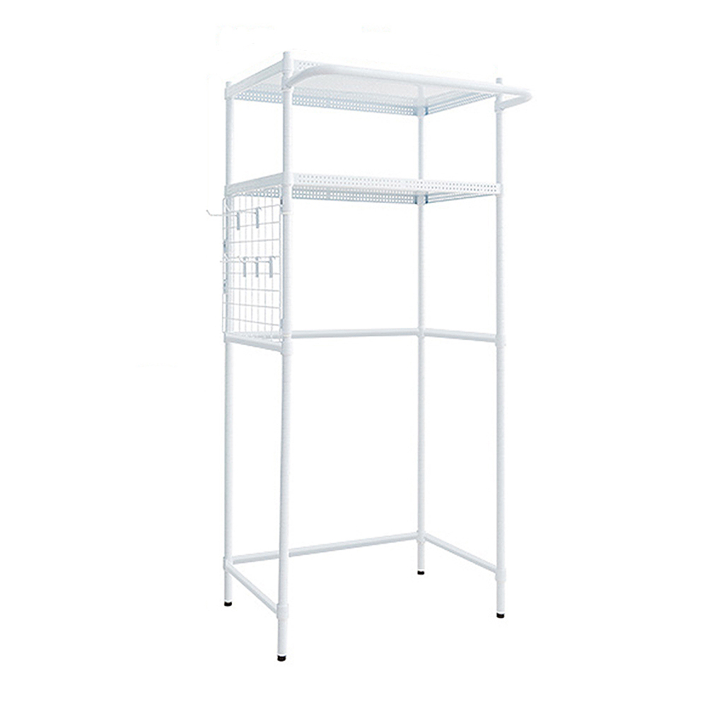【Y HOUSE】Washing machine rack, refrigerator rack, storage rack, 75x45x165cm high, shelf, storage rack - white, , large