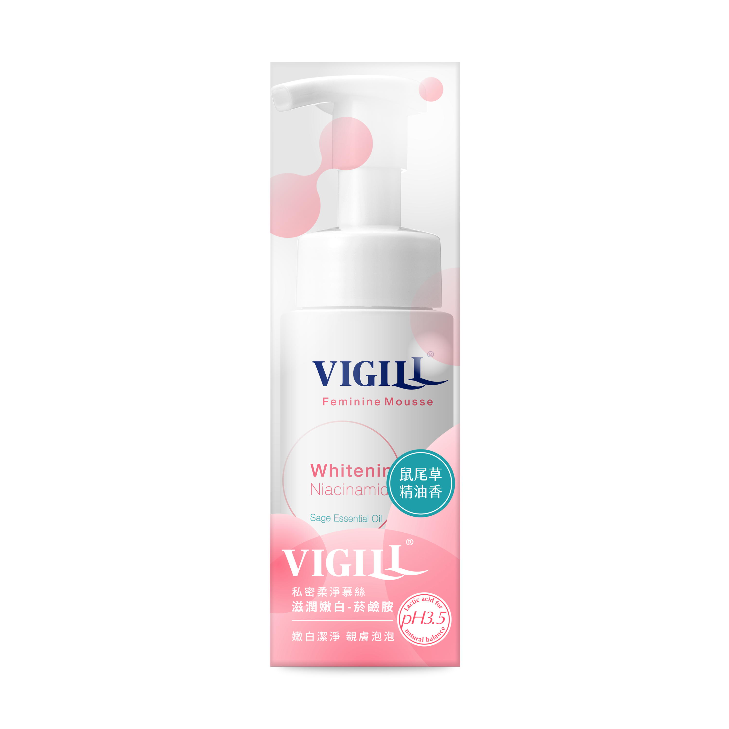 Feminine Mousse -
Whitening(Sage Essential Oil), , large