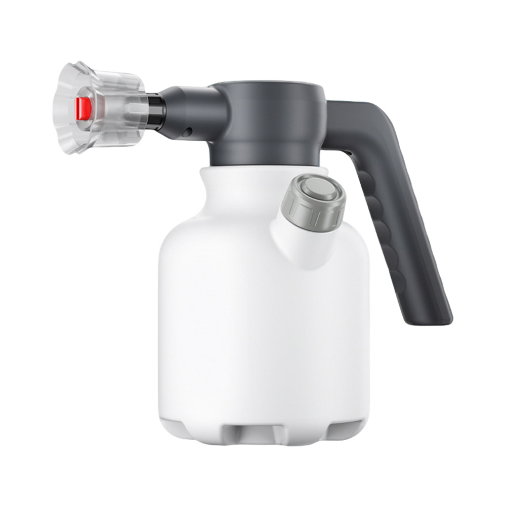 電動泡沫噴壺2L升級版贈充電線+霧化噴頭-白, , large
