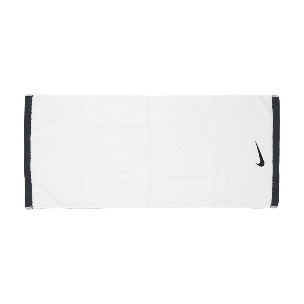 NIKE FUNDAMENTAL TOWEL 浴巾 60x120cm 戶外 運動 家居 簡約 素色 純棉 吸水佳 黑 白, 黑, large