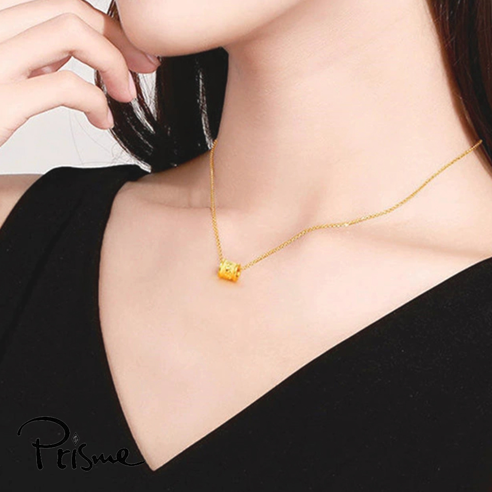 【Prisme Gold】黃金項鍊 六字真言 鍊墜項鍊 (金重：約0.05錢±0.02), , large