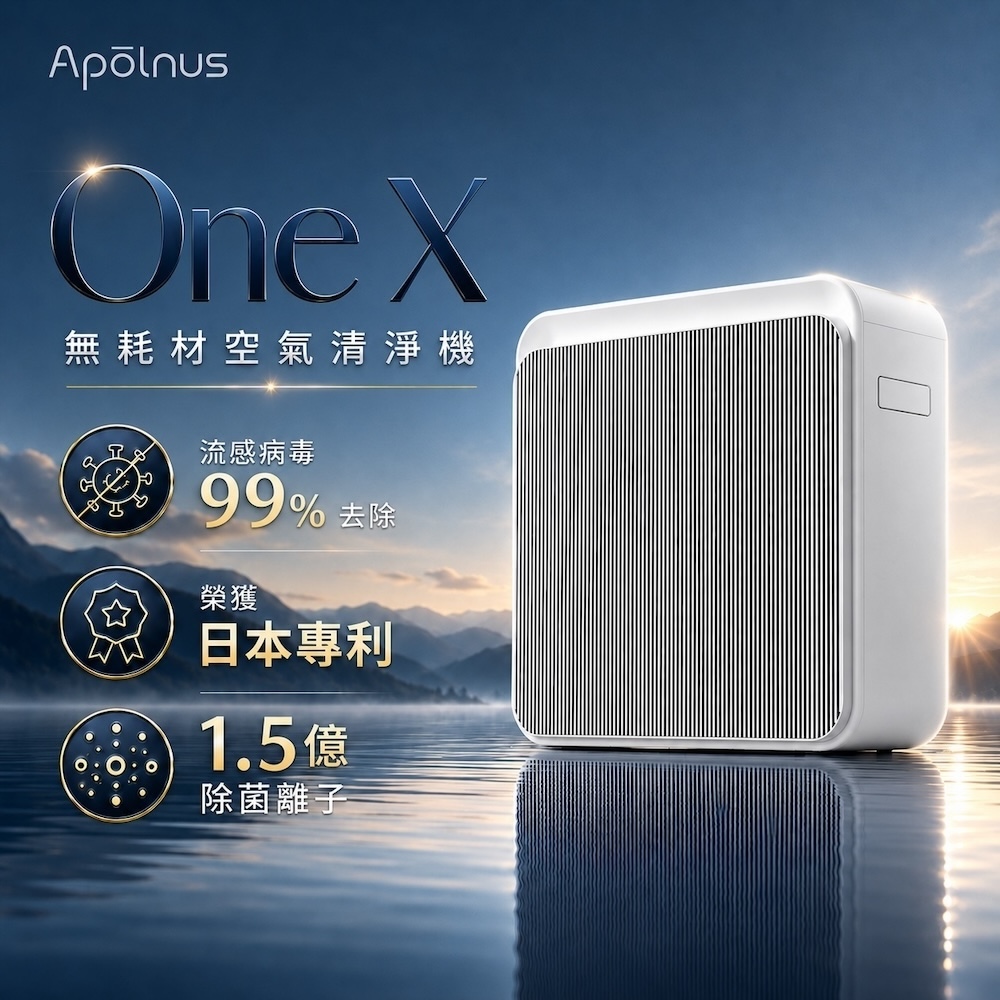 Apolnus Filter-Free Air Purifier &ndash; Nano-Grade Purification, Energy Star Certified, Large Area Coverage (Up to 60m&sup2;), C18ES-L, , large