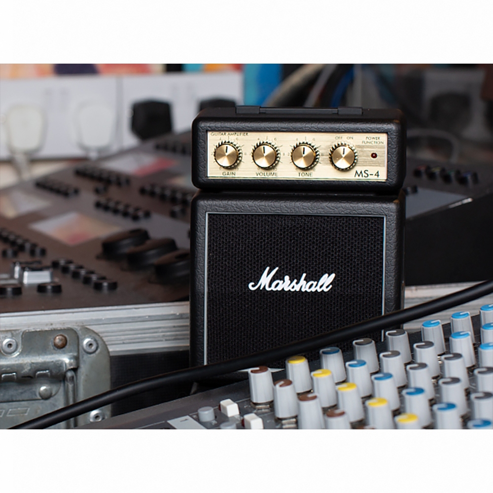 Marshall MS-4 Micro Stack 2瓦 攜帶型 雙層迷你電吉他音箱 黑色【敦煌樂器】, , large