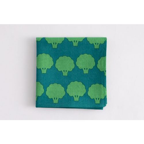 日本製 KAMAWANU Furoshiki 風呂敷/包袱布 全棉 方巾 多功能手帕 50x50 cm (綠色花椰菜)