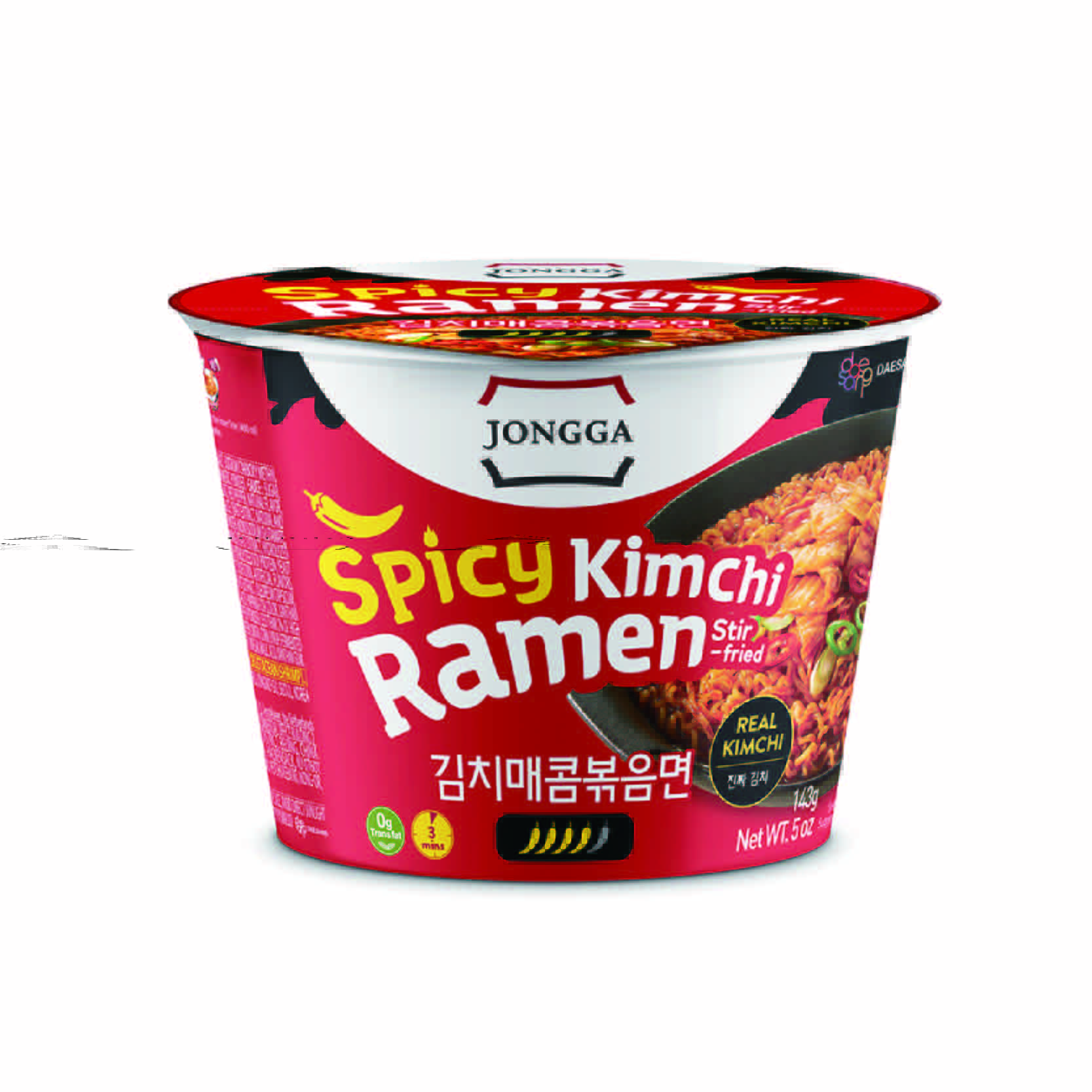 宗家府-辣味泡菜拌麵碗裝143g, , large