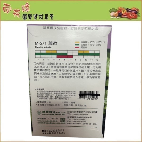 【向花緣】天星牌 薄荷 - 香藥草種子, , large